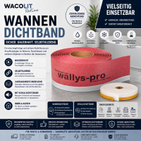 WACOLIT RedLine Wannendichtband mit Schallschutz